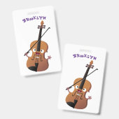 Cute grappig vioolmusical badge (Voor- en achterkant)