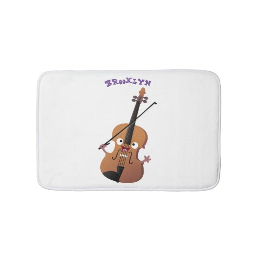 Cute grappig vioolmusical badmat (Voorkant)