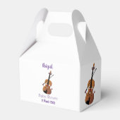 Cute grappig vioolmusical bedankdoosjes (Achterkant)
