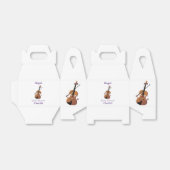 Cute grappig vioolmusical bedankdoosjes (Uitgevouwen)