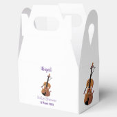 Cute grappig vioolmusical bedankdoosjes (Geopend)
