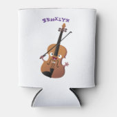 Cute grappig vioolmusical blikjeskoeler (Voorkant)