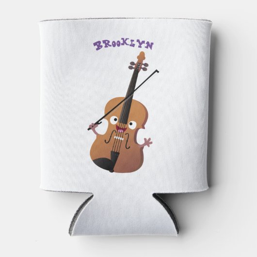 Cute grappig vioolmusical blikjeskoeler (Voorkant)