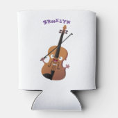 Cute grappig vioolmusical blikjeskoeler (Achterkant)