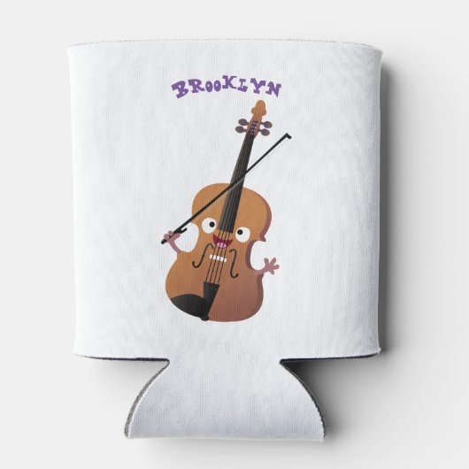 Cute grappig vioolmusical blikjeskoeler (Achterkant)