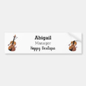 Cute grappig vioolmusical bumpersticker (Voorkant)