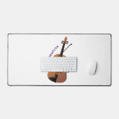 Cute grappig vioolmusical bureaumat (Keyboard & Muis)