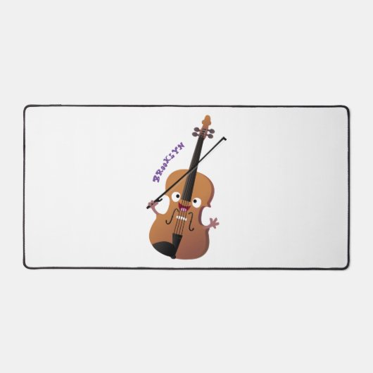 Cute grappig vioolmusical bureaumat (Voorkant)