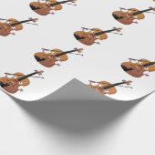 Cute grappig vioolmusical cadeaupapier (Hoek)