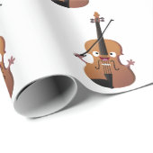 Cute grappig vioolmusical cadeaupapier (Rol Hoek)