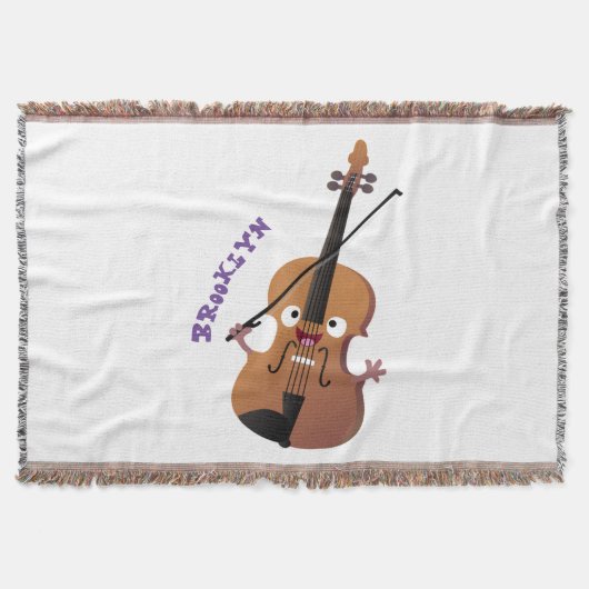 Cute grappig vioolmusical deken (Voorkant)