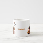 Cute grappig vioolmusical espresso kop (Voorkant)