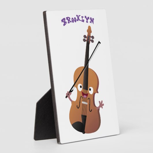 Cute grappig vioolmusical fotoplaat (Zijkant)