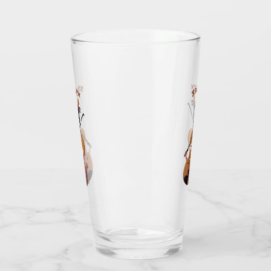 Cute grappig vioolmusical glas (Links)
