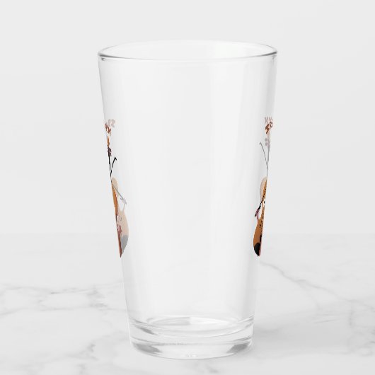 Cute grappig vioolmusical glas (Rechts)
