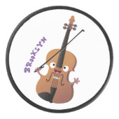 Cute grappig vioolmusical hockey puck (Voorkant)