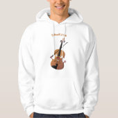 Cute grappig vioolmusical hoodie (Voorkant)