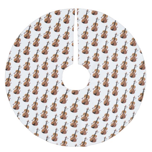 Cute grappig vioolmusical kerstboom rok (Voorkant)