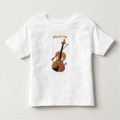 Cute grappig vioolmusical kinder shirts (Voorkant)