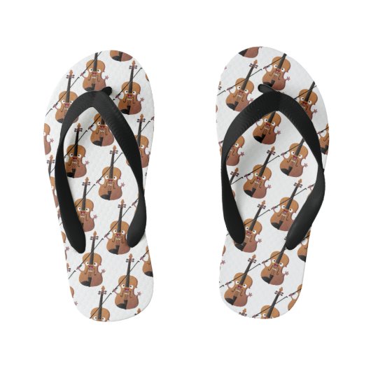 Cute grappig vioolmusical kinder teenslippers (Voetbed)