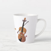 Cute grappig vioolmusical latte mok (Rechts)