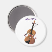 Cute grappig vioolmusical magneet (Voorkant / Achterkant)