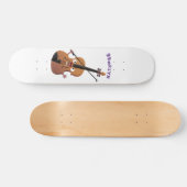 Cute grappig vioolmusical persoonlijk skateboard (Horizontaal)