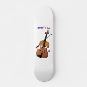 Cute grappig vioolmusical persoonlijk skateboard