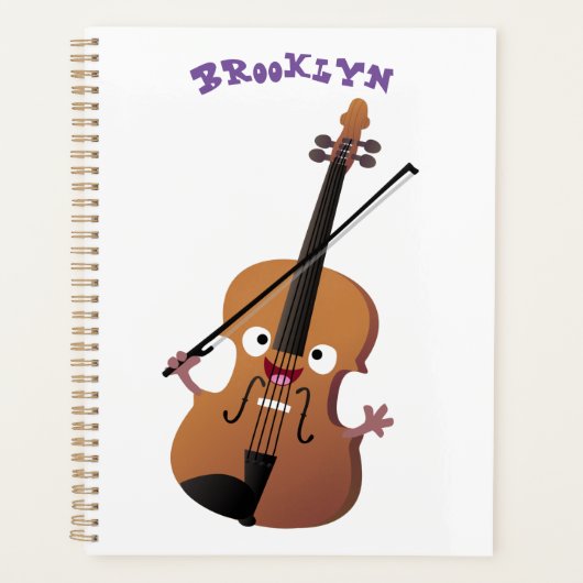 Cute grappig vioolmusical planner (Voorkant)