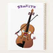 Cute grappig vioolmusical planner (Achterkant)