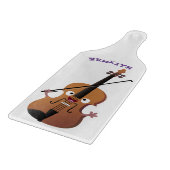 Cute grappig vioolmusical snijplank (Hoek)