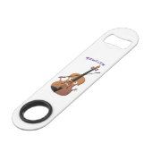 Cute grappig vioolmusical speed flessenopener (Achterkant Gekanteld)