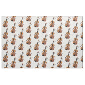 Cute grappig vioolmusical stof (Fat Quarter)