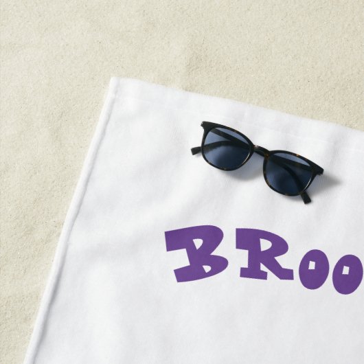 Cute grappig vioolmusical strandlaken (In situ)