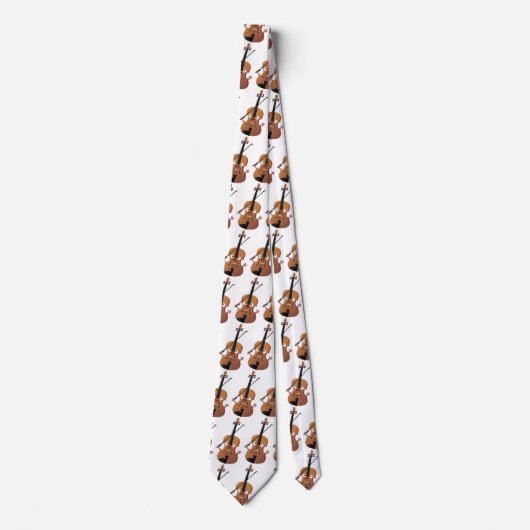 Cute grappig vioolmusical stropdas (Voorkant)