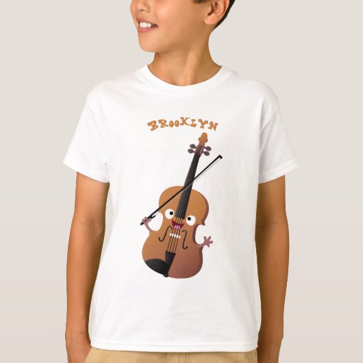 Cute grappig vioolmusical t-shirt (Voorkant)