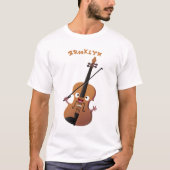 Cute grappig vioolmusical t-shirt (Voorkant)