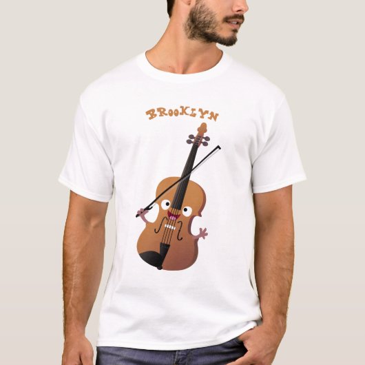 Cute grappig vioolmusical t-shirt (Voorkant)