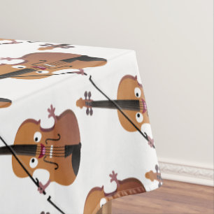 Cute grappig vioolmusical tafelkleed