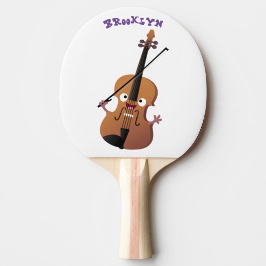 Cute grappig vioolmusical tafeltennisbatje (Voorkant)