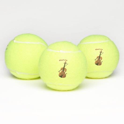 Cute grappig vioolmusical tennisballen (Multi)