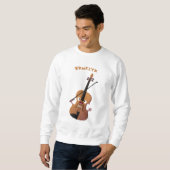 Cute grappig vioolmusical trui (Voorkant volledig)