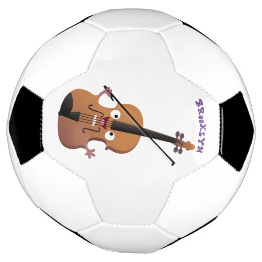 Cute grappig vioolmusical voetbal (Gedraaid)