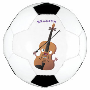 Cute grappig vioolmusical voetbal