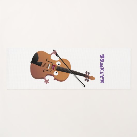Cute grappig vioolmusical yogamat (Voorkant (horizontaal))