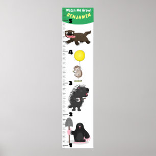 Cute grappige animals cartoon poster