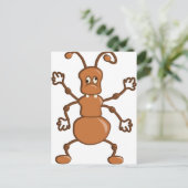 Cute grappige Ant cartoon Briefkaart (Staand voorkant)