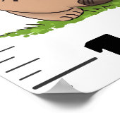 Cute grappige Australische cartoon Poster (Hoek)