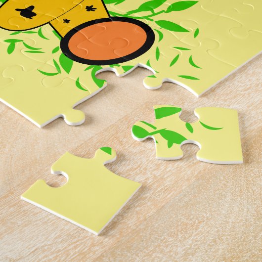 Cute grappige baby giraffe voor kinderen, legpuzzel (Zijkant)