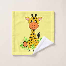 Cute grappige baby giraffe voor kinderen, washandje